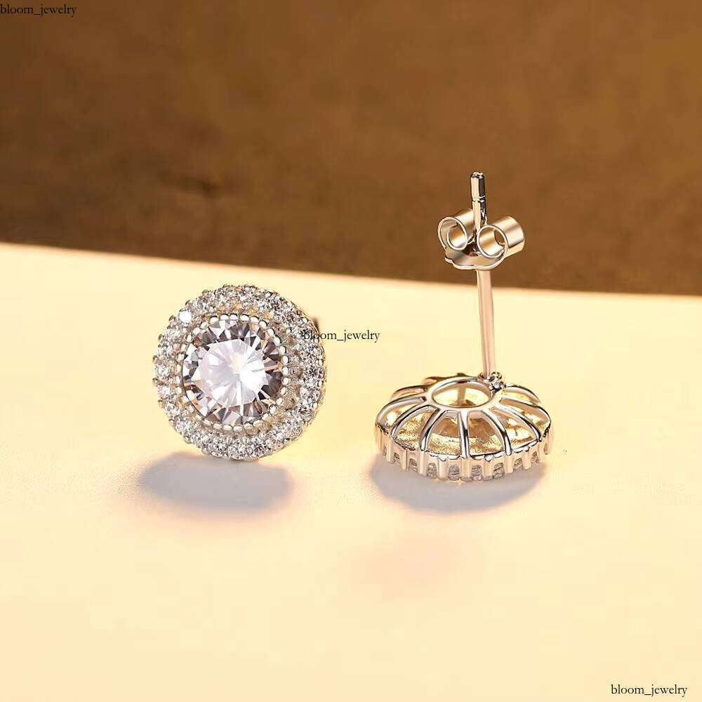 CZCITY Simple Style VVS Moissanite Women's Wedding Earrings 925 Sterling Silver Jewelry 2026