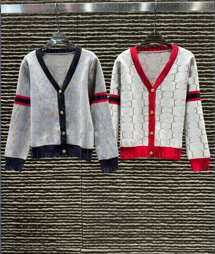 26 Women's Sweater Color blocked Flower Knitted Cardigan Sweater Simple and Versatile 1210