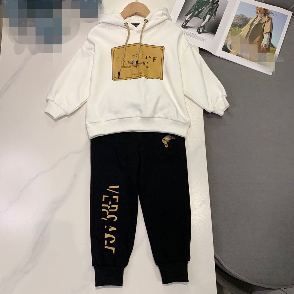 45 modèles Designer Enfants Sweats à capuche Mode Coton Sweat à capuche Pantalon Ensemble Bébés Automne Costumes de sport Filles Casual Tenues à