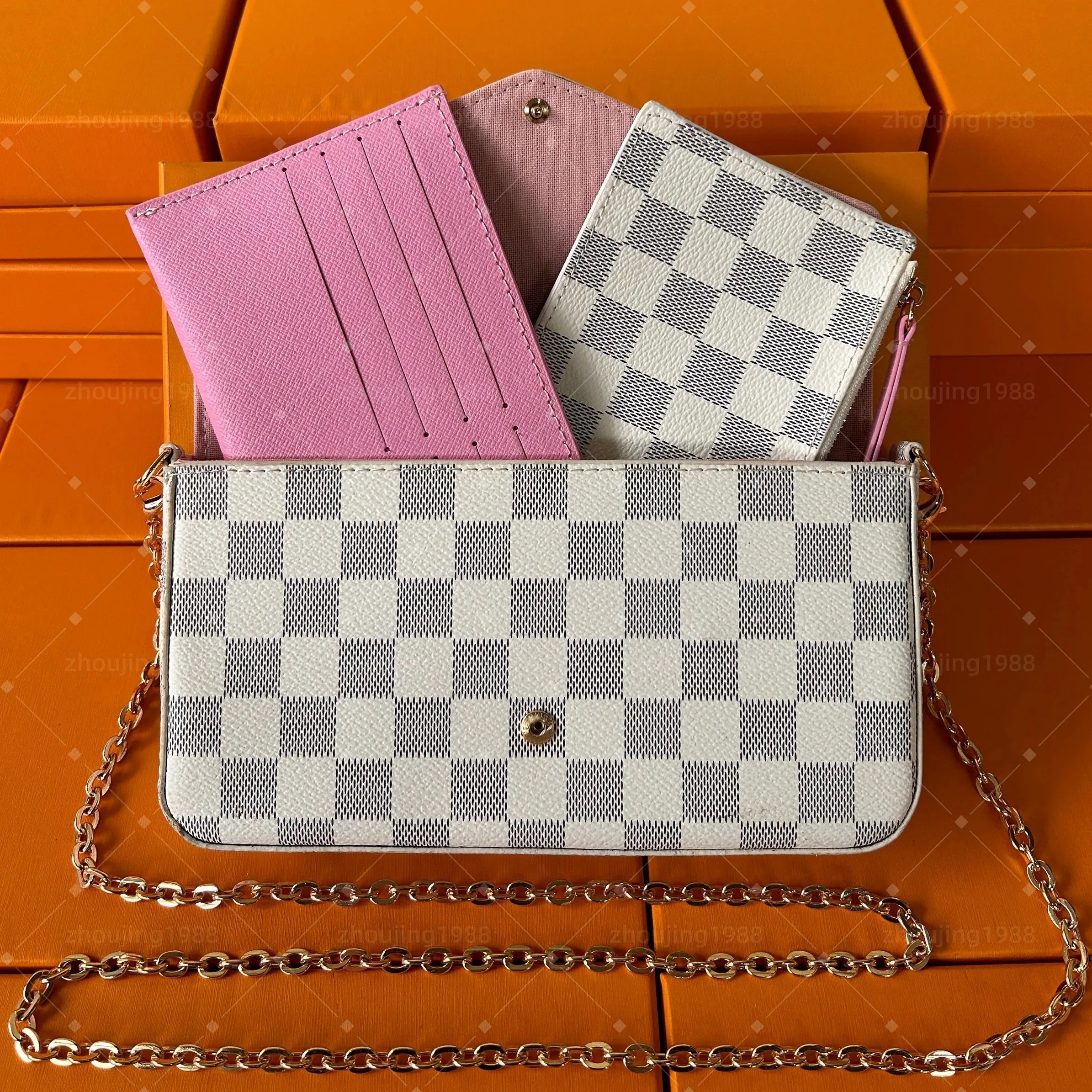 Luxury Designer Bag 3 Multi FELICIE POCHETTE Chain Bags Handbag Crossbody Purse Fashion Women Shoulder Bags Totes Bag Wallet backpack top quality