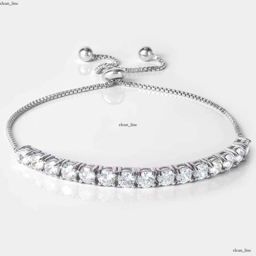 GIA IGI Certified Grown Bracelet 10K 14K 18K Gold 3mm 4mm 5mm Vvs Lab Created VVS Moissanite Tennis Chain