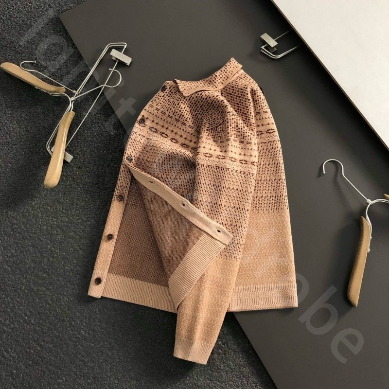 Winter Designer Old Money Retro Cardigans Knitted Sweater Fashion Jackets for Men and Women L1289