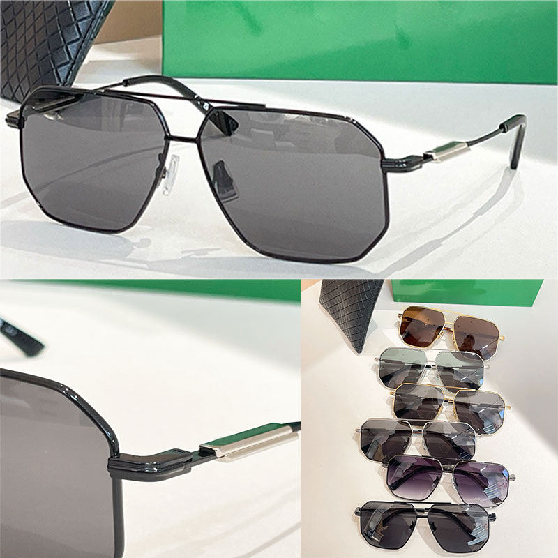 Fashion Designer Luxury New Men Women Pilot Sunglasses BV3809 Metal Frame Pilot Glasses Top Quality UV Protection Belt Box