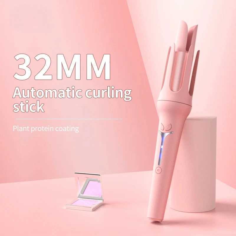 Automatic 32mm Big Roll Curling Iron - Anion Ceramic Hair Curler with 4-Speed Adjustable Settings Fast Heating Fashion StylinT251210-image-1087890415