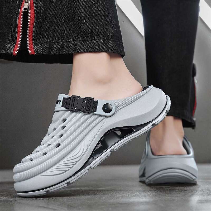 Summer New Beach Closed-Toe Non-Slip niche designer free shipping Thick Sole Cushioned Slippers Men's Outdoor Sandals