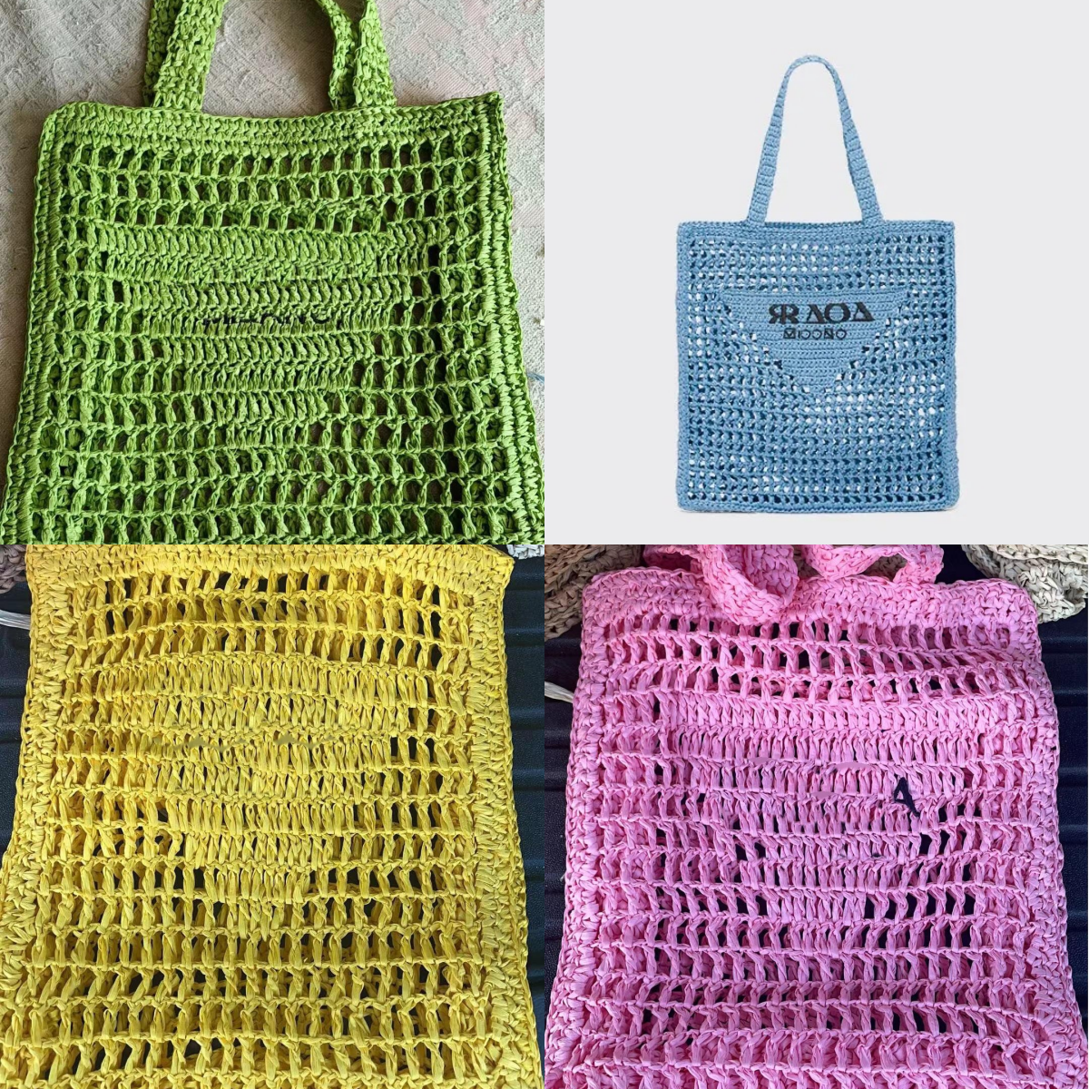 Designer bag Tote Bag Shoulder Bag Market Bag Open Simple Woven Shoulder Bag Commuter Bag Summer Beach Tote Vacation Woven Bag Resort Beach Bag Perf