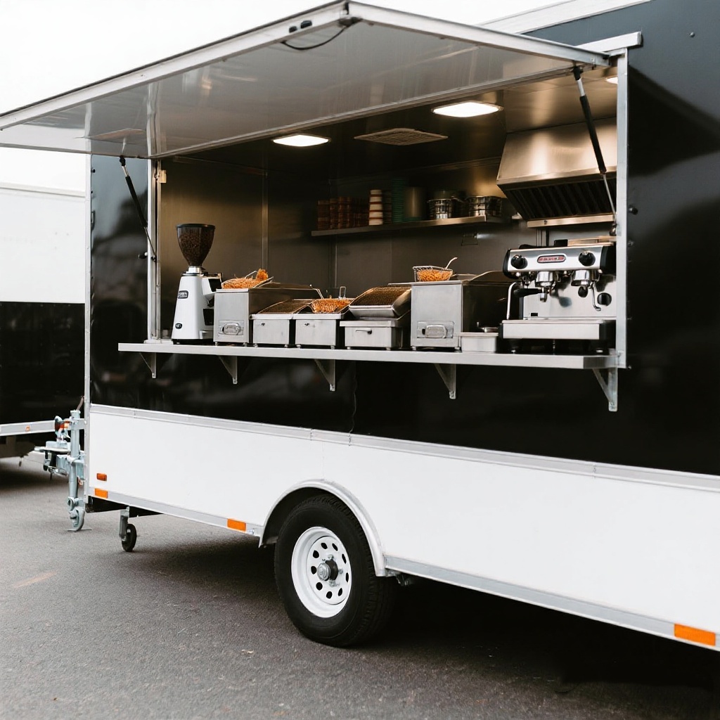 Mobil Restaurant Fastfood Trailer Kitchen Truck Juice Truck Concession Trailer Vintage Food Trailer New Food Truck-image-1087904645