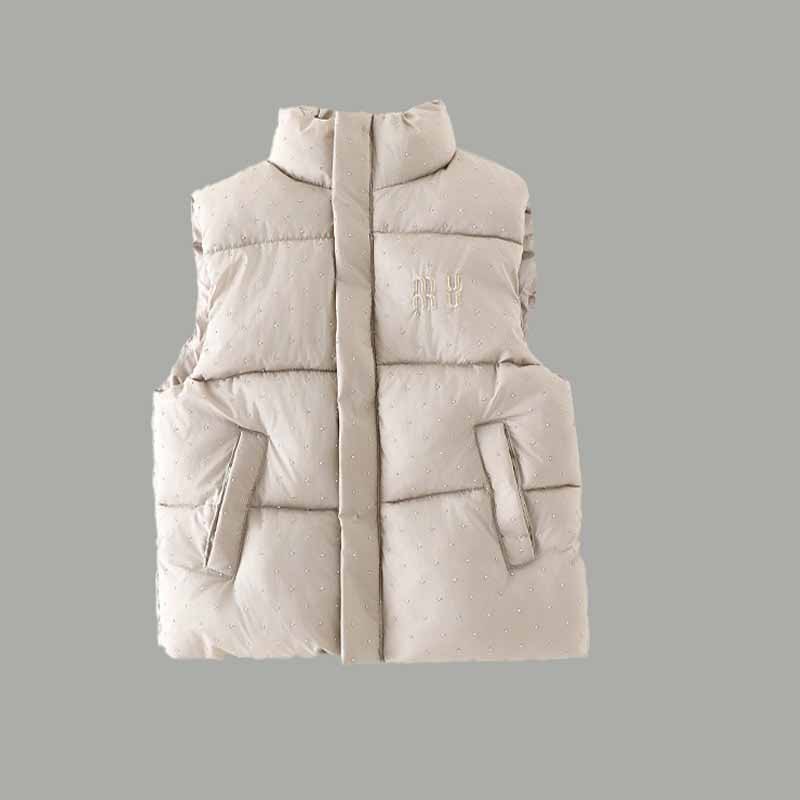 Designer Babies Down Vest Winter Baby Cotton Top Soft Fashion Infant Clothes Sleeveless 110-150cm Jacket Fashion Babies Loose Top Clothing