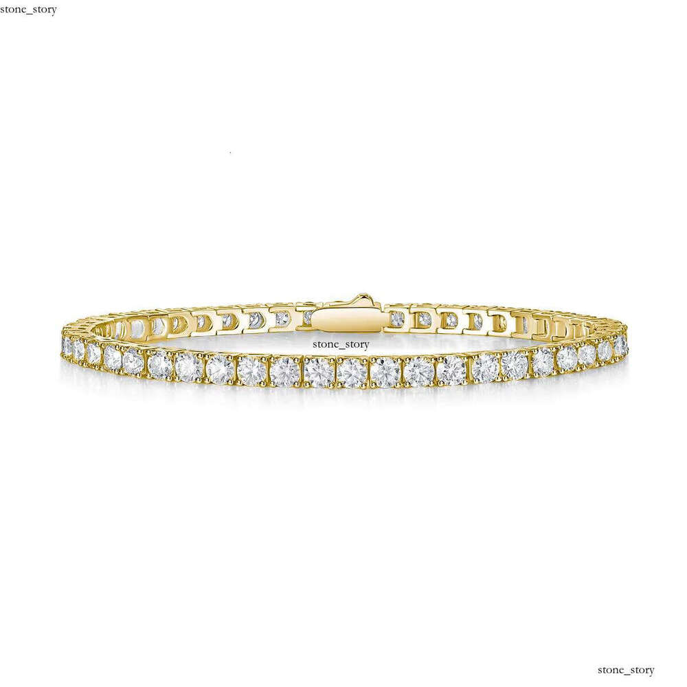 VVS Moissanite Factory Direct Sale 925 Silver Silicon Stone Bracelet Set Elegant Tennis Jewelry Women's Gift Special Price