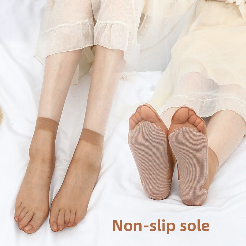 Spring and Summer New Women's Non-Slip Massage Bottom Short Stockings Simple Comfortable Socks for Women Wholesale Direct Sales