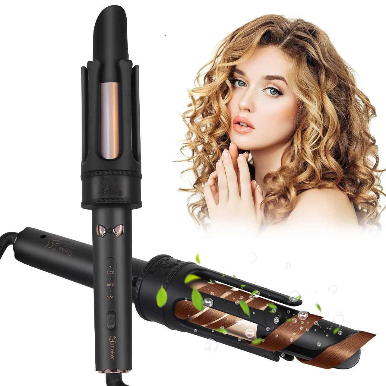 Hatteker Electric Curling Iron Automatic 32mm Large Wave Lazy Persons Temperature-Controlled Hair Curler EU StandardT251210-image-1087890001