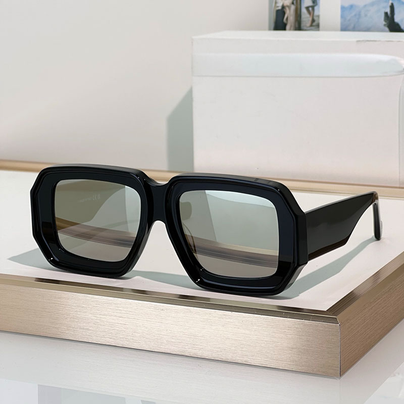 New Fashion Mens Sunglasses Premium Acetate Fiber Quality Versatile Gentleman Style Sunglasses Anti UV Random Box LW40064