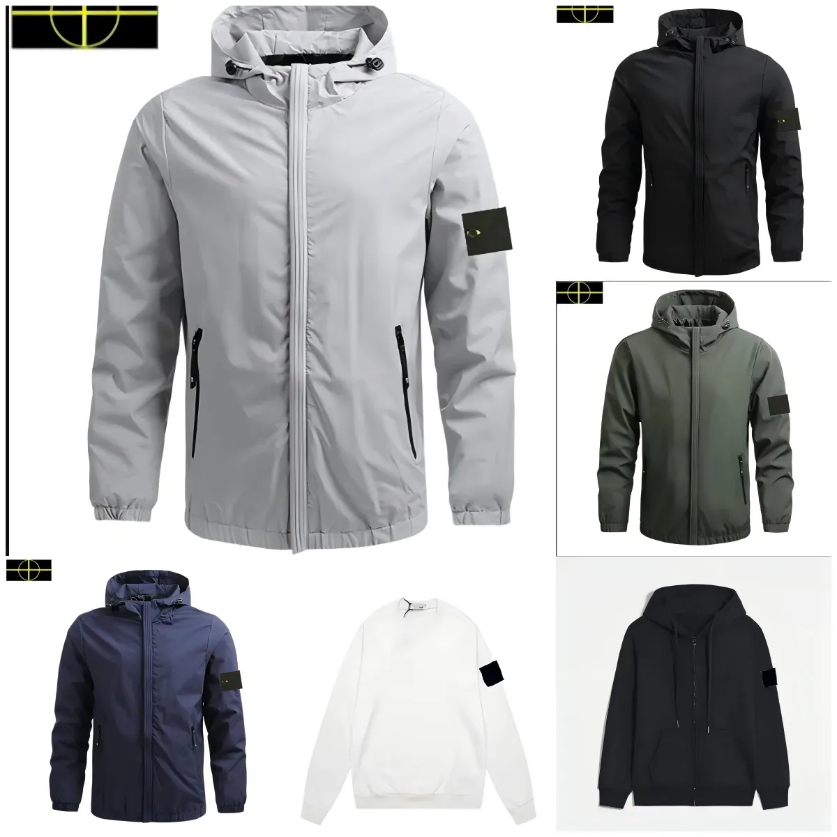 stone Men's Spring Autumn stone Jacket stone hoodies Thin Jacket Men's Sports Windbreaker Coat Couple Dress Women hooded hiking jacket bra