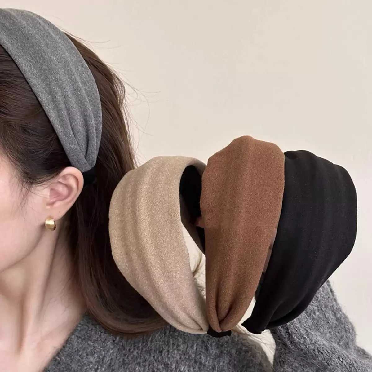 Autumn And Winter WomenS Suede Wide Headband - High Quality Pressed Hair Headband Multiple Colors AvailableT251210