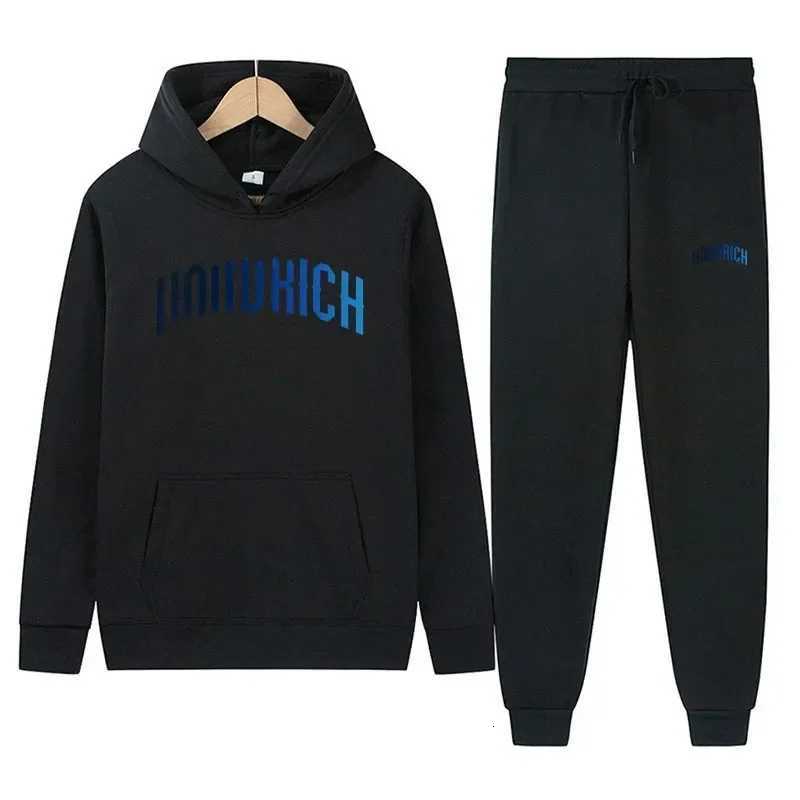 2025 New Autumn-Winter Unisex Letter-Printed Sport Sweatshirt Set Classic Retro Comfortable and Versatile M251210