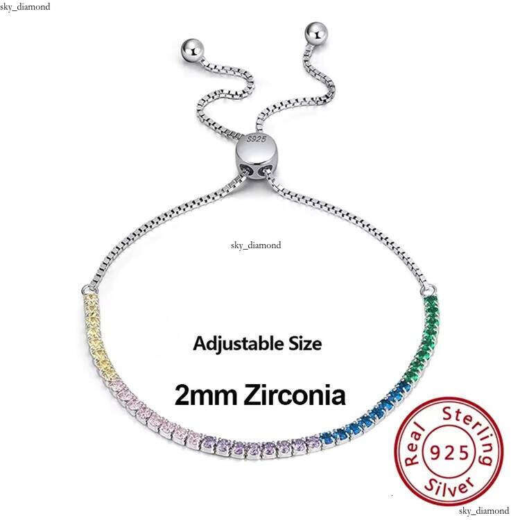 Custom Wholesale Designer Gold-Plated Luxury 2mm 3mm 4mm 925 Sterling Silver Diaspore VVS Moissanite Tennis Bracelet