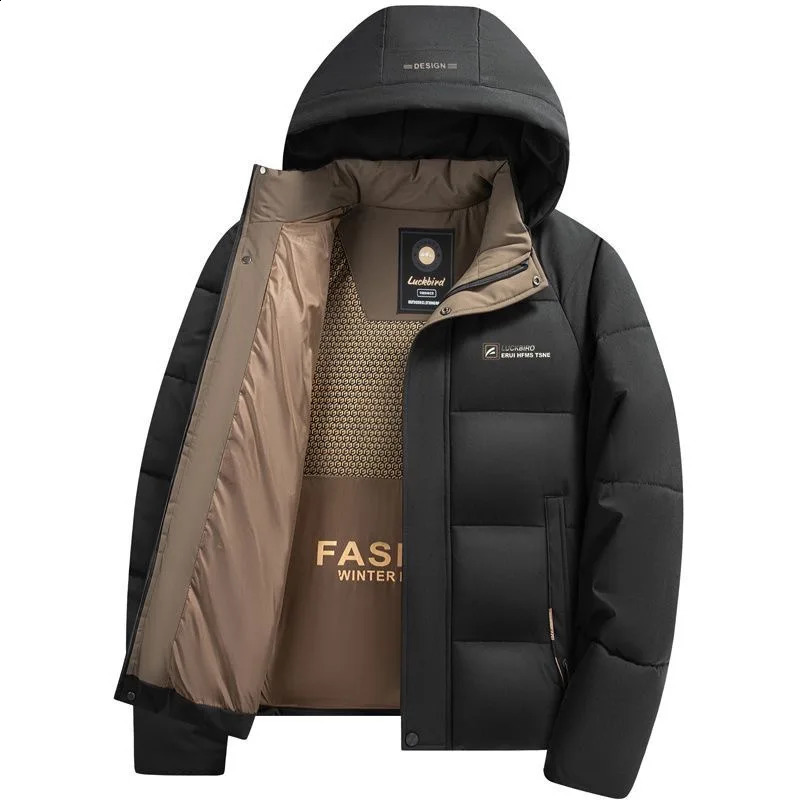 2024 Autumn and Winter Fashion Trend Thick Warm Hooded Cotton-Padded Jacket Mens Casual Loose Comfortable Plus Size Coat251205
