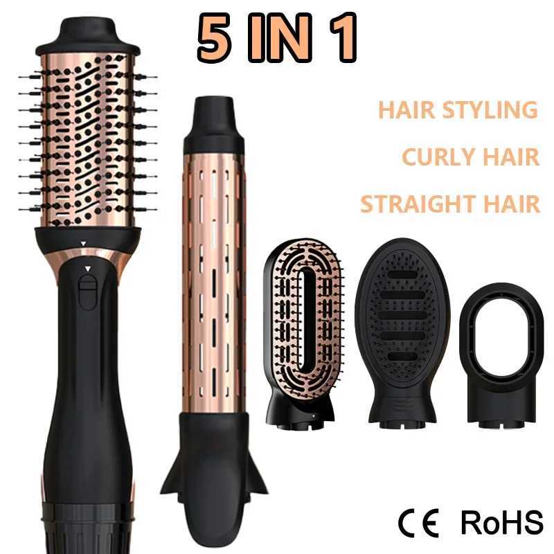 Hot Air Brush 5-in-1 Multifunctional Hair Styling ToolsHair Dryer Straightening Brush Hair Curler Straightening Brush220VT251210-image-1087891500