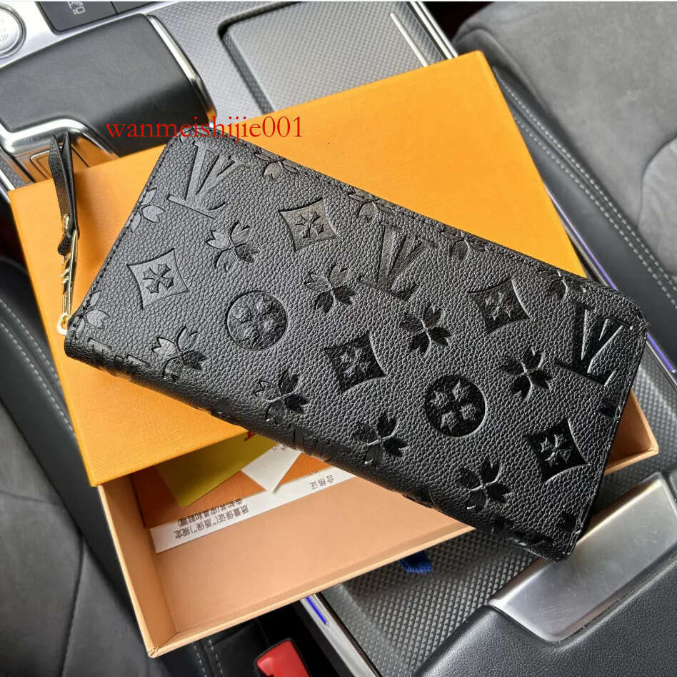 10A free shpping Wholesale red bottoms lady long wallet multicolor designer coin purse Card holder original box women classic zipper pocket 60017