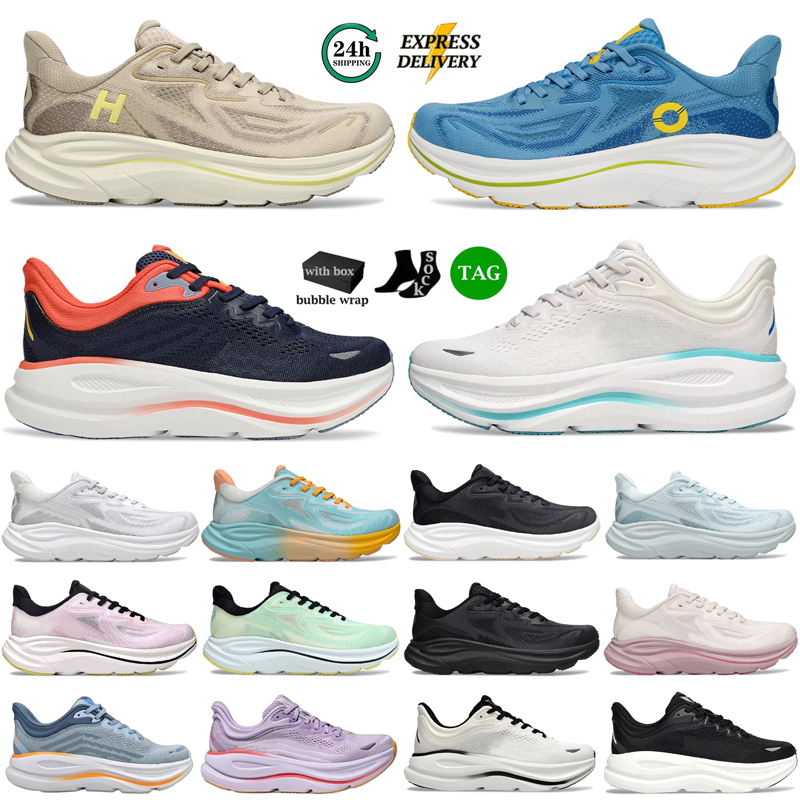 Newest Designer shoes Clifton 10 Bondi 9 Mens Womens Running shoes Sports Athletic sneakers White Black Pink Blue Grey Navy Green Daily Outdoor Jogg
