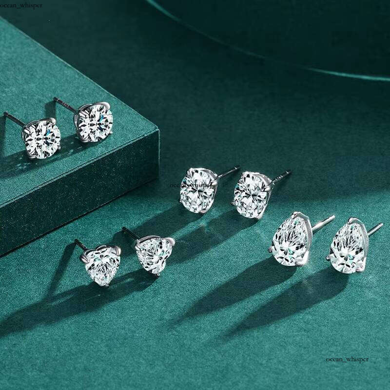 ED3186 Hot Water Drop Design Pear Cut Top Quality 925 Sterling Silver VVS Moissanite Earrings Women's Jewelry Luxury Gift