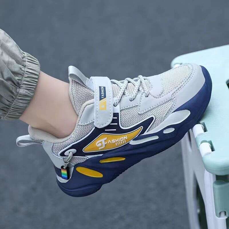 Boys' Shoes for niche free shipoing designer Older Children, Mesh Leather Sports Spring Autumn Back-to-School Season Running Casual Shoes
