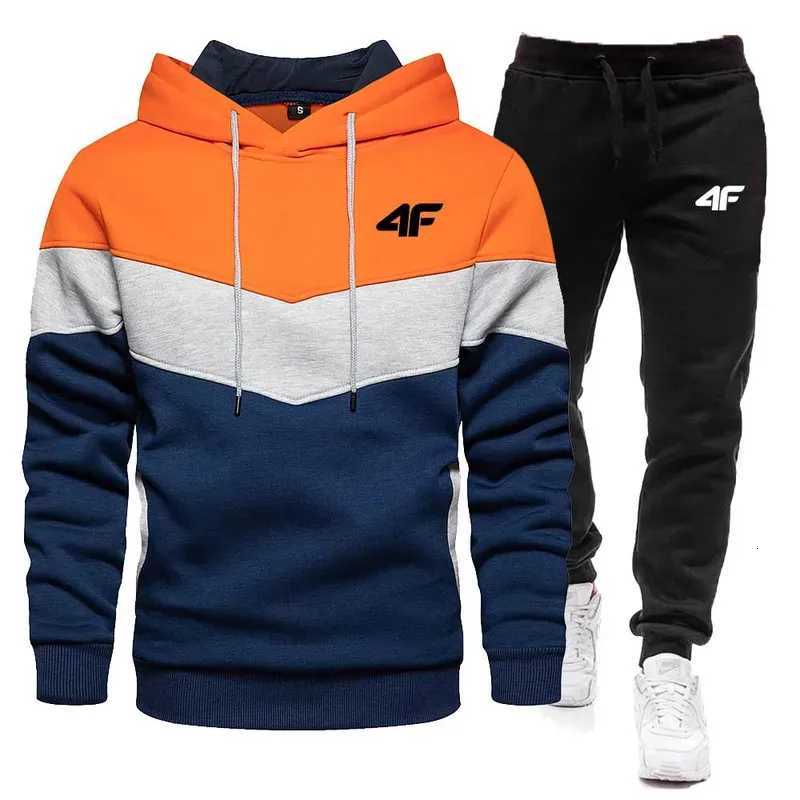 Warm sportswear hip-hop trend clothing for winter and autumn 2-piece woolen sportswear M251210