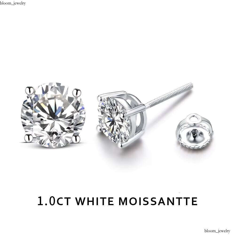 VVS Moissanite Hot Sale Luxurious Gemstone Brilliant Cut Chrysolite VVS Earrings Ring 925 Sterling Silver Women's Gift