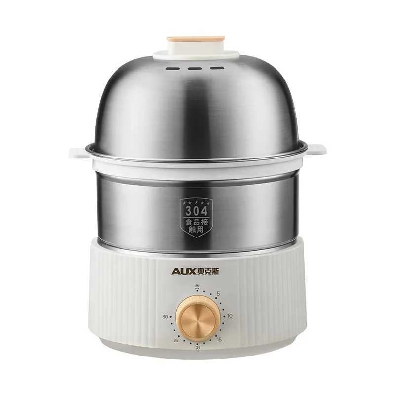 350W Electric Egg Cooker Timed Egg Boiler Breakfast Machine Automatic Steamer Egg Custard Steaming Cooker Food Warmer 2 Layers G251210-image-1087907466