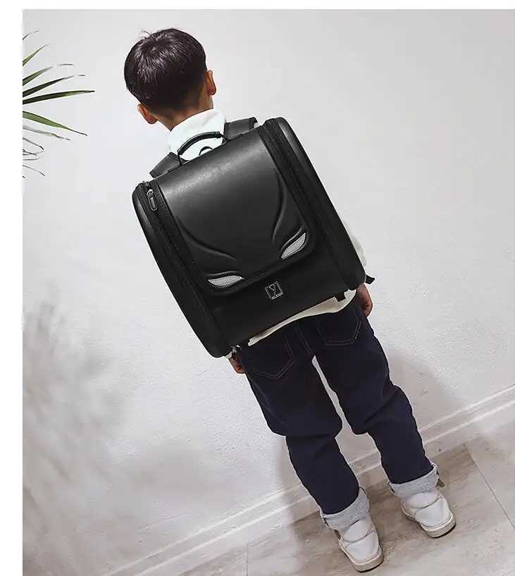 Japanese trolley backpack Kids school backpack Bags on wheels Japan School Backpack kid Orthopedic wheeled backpack Children PU W251210