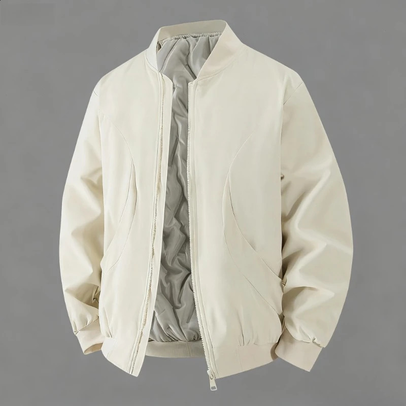 Thick Down Cotton Jacket for Men in Autumn and Winter Windproof Warm Outdoor Fashionable Highquality 251129
