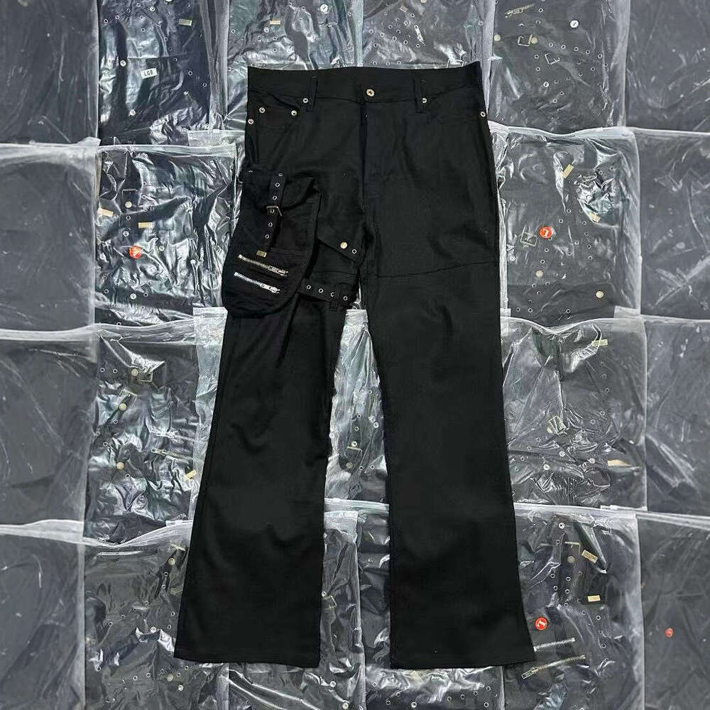 Pantalones cargo LGB de alta versión para hombre, pantalones cargo con correa de funda de extinción negra de alta calidad, estilo Vibe, Unisex