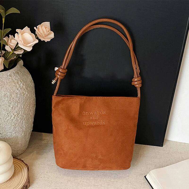 Borse a tracolla a secchiello eleganti e spaziose, borsetta sotto le ascelle per l'uso quotidiano, borsa a tracolla retrò multicolore da donna