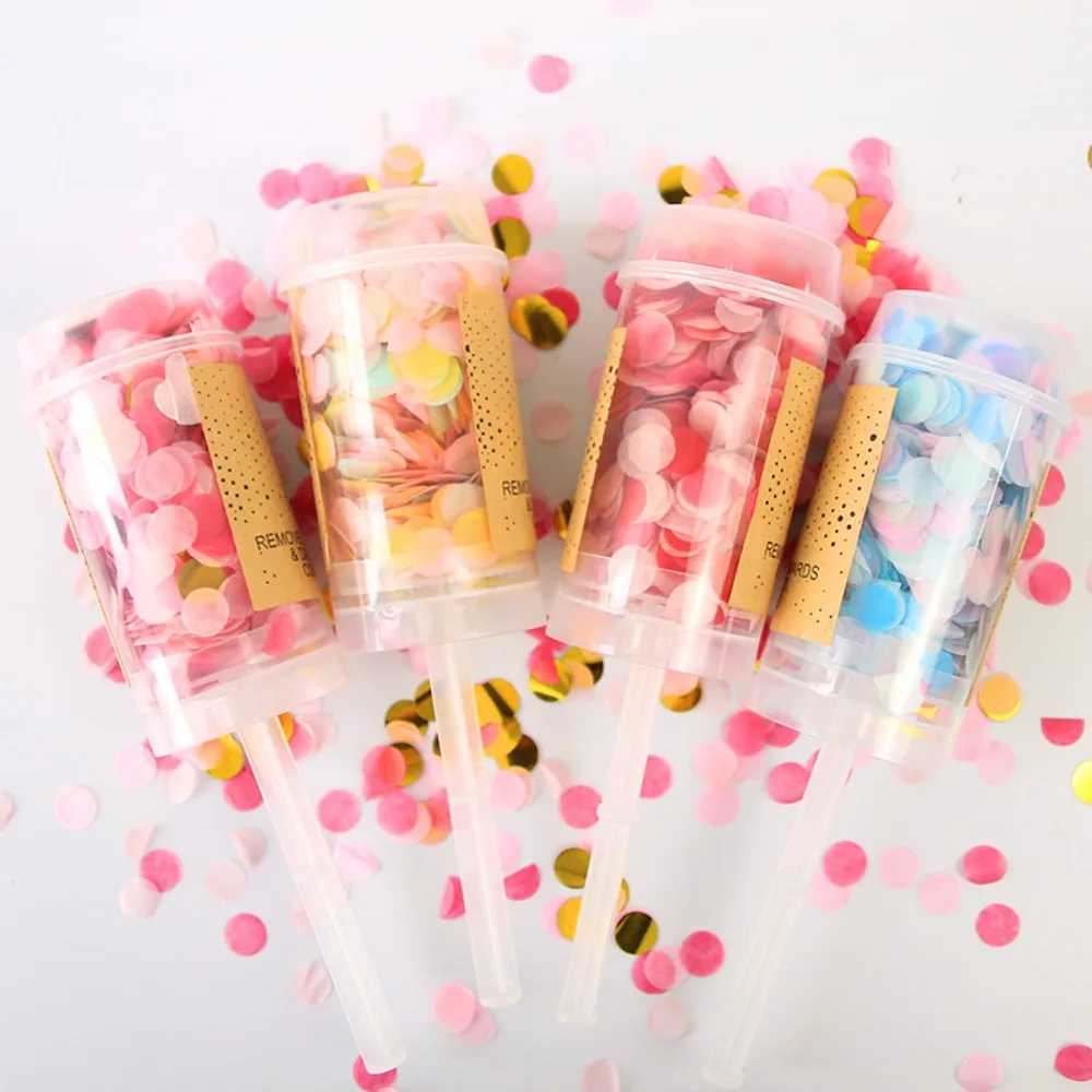 1Pcs Round Push Up Confetti pers Push Up per Party Exploding Confetti per Bride Shower Birthday Party Supplies H251211-image-1088069111