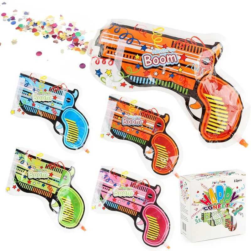 Iatable fireworks gun Air bag iatable toy Wedding props birthday flower guns for party game juegos Atmosphere gun toy H251211-image-1088068188