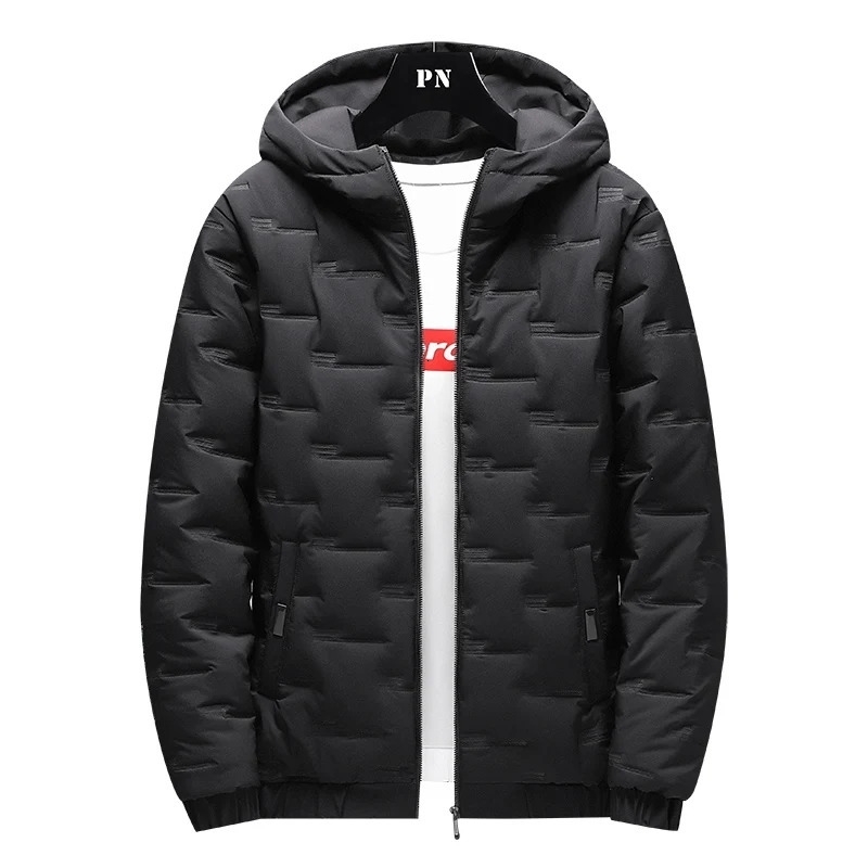 winter mens cotton padded clothes trendy down jackets loose coats thickened warm bread with hats y251129