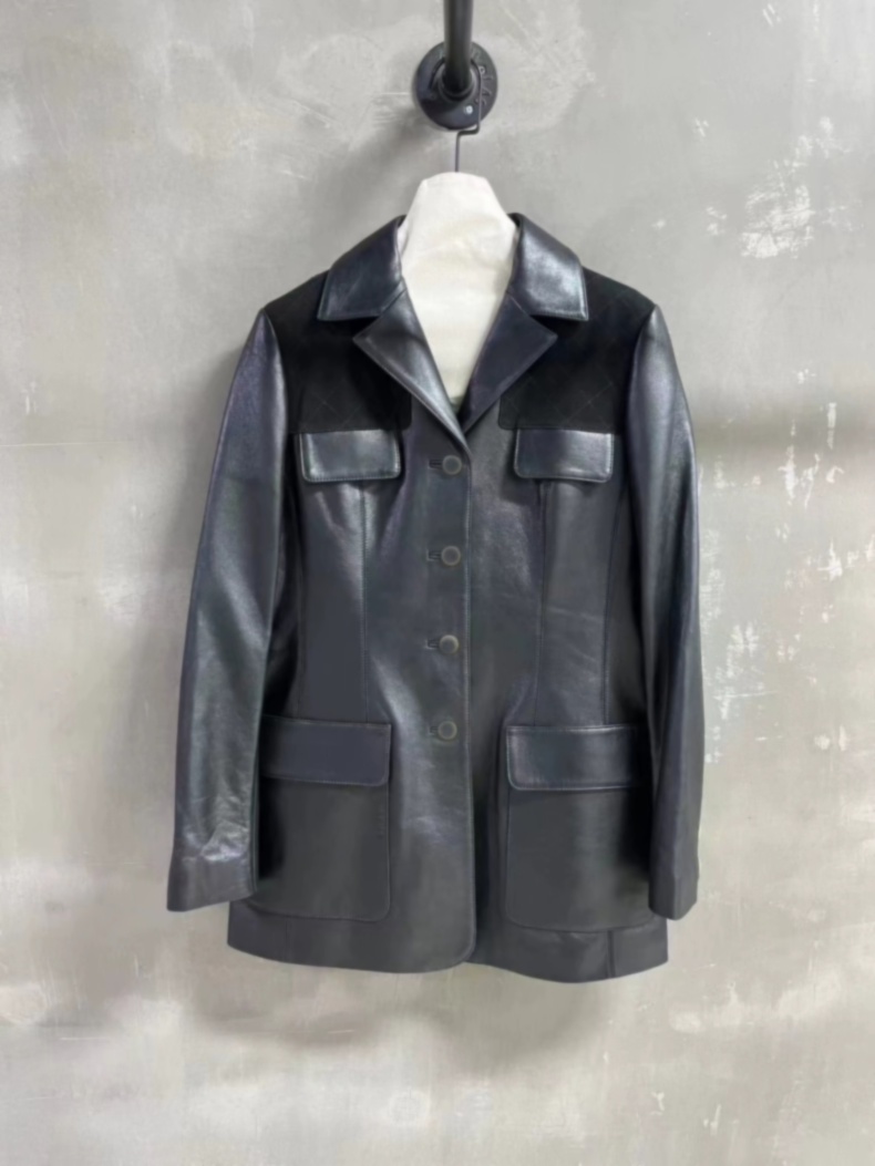 Chan 2026 new jacket leather jacket women designer clothes women Genuine Leather trench coat women top quality real leather jacket jackets womens ja