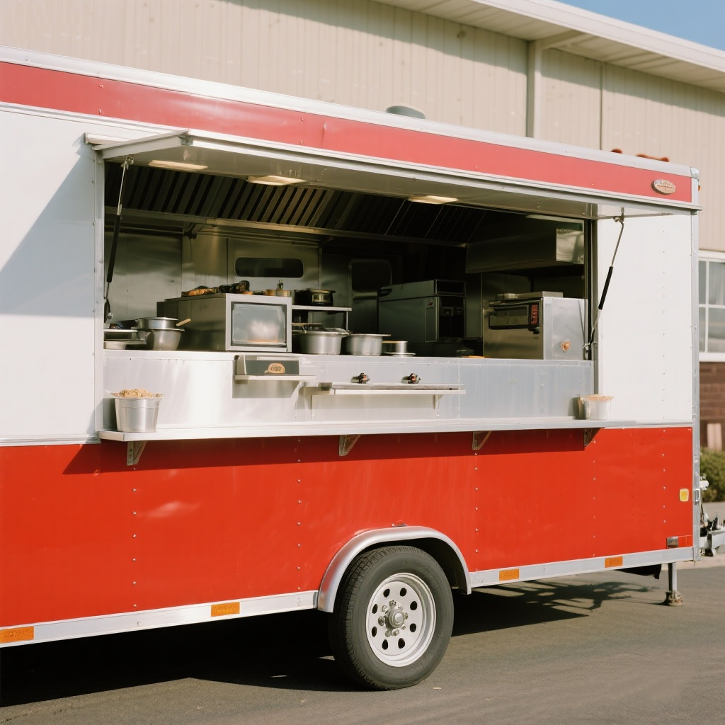 New Design Mobile Snack Cart Street Food Business Trailer Mobile Coffee Shop Food Truck with Full Kitchen-image-1088048758
