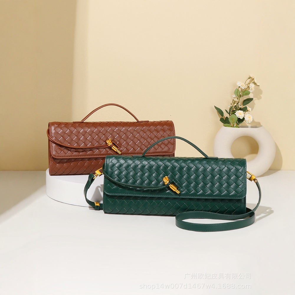 Douxlihm Free Shipping New Designer Bag Niche Woven Single Shoulder Rectangular Bag Fashionable Horizontal Handbag Multifunctional Women's Cros
