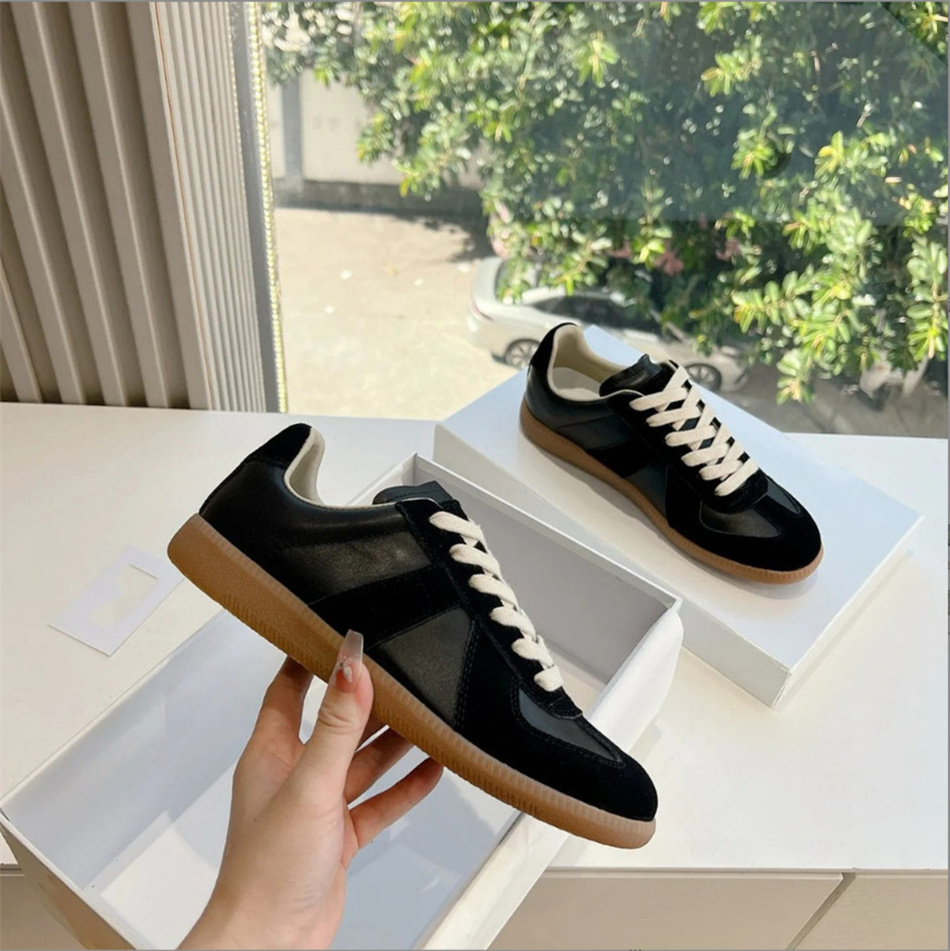 Designer Shoes Sneakers German MM6 Army Gum Gats Trainer Paint Trainers Gat Sneaker Black Grey White Painter Nude Patent Brown Nutmeg