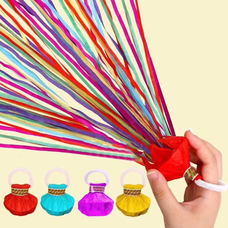 10Pcs Colorf Hand Throw Confetti pers Throw Streamers pers Paper Crackers Magic Paper Ribbon For Wedding Birthday Party H251211-image-1088068322