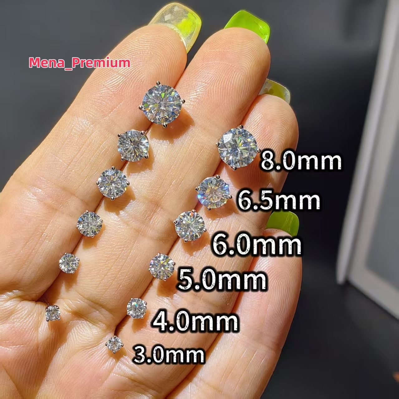 20 Discount Hip Hop S925 Plated 18k White Gold Plated Design Wedding Moissanite Earrings Pendants Set With Certificate