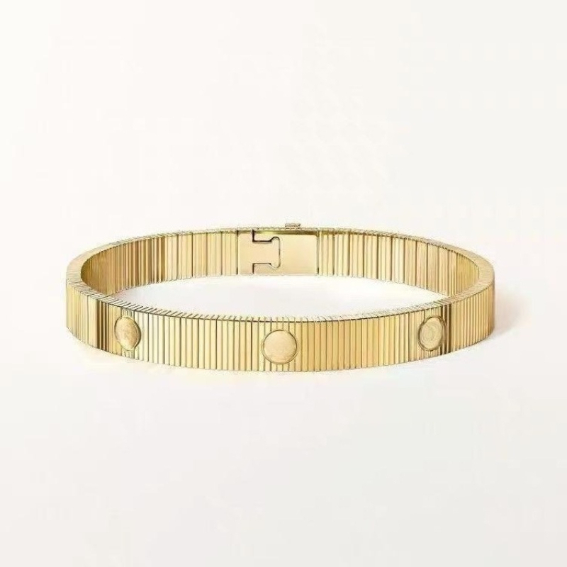 New Screw Bracelet Designer Stripe Snake Bone Bracelet Top Quality Fashion Bangle 18K Gold Plated Nail Bracelets for Women Men Classic Jewelry with