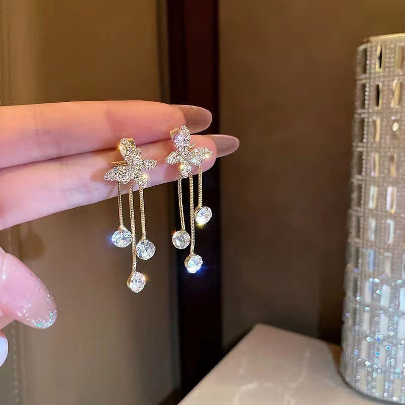 Cerceau de Costume Boho en acier inoxydable, zircone cubique, perle argentée, coupe ronde, vis arrière, lettre cadeau de fête VVS