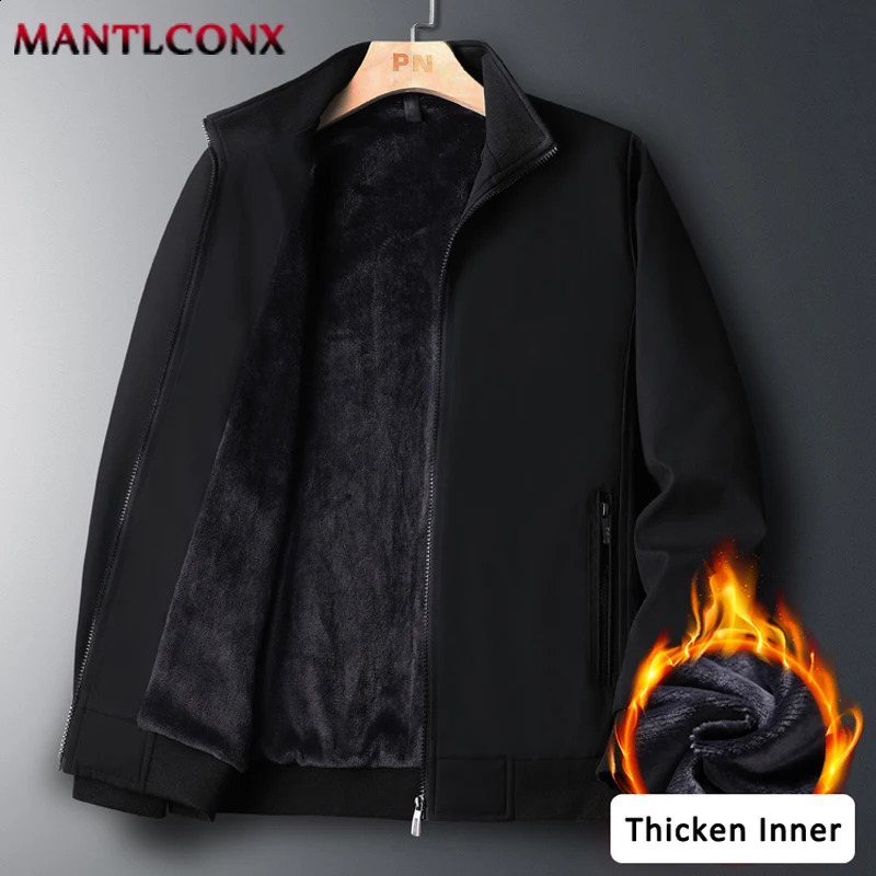 Warm Thicken Lining Mens Winter Jacket Coat Jackets for Men Business Windproof Thermal Parka Office Dress Clothing 251201