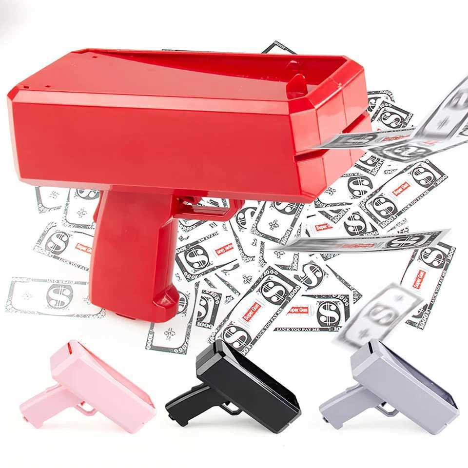 1PC Shoot Money Gun with 100PCS Toy Banknotes Party Banknote Shoot Pistol Paper Money Shooter H251211-image-1088068989