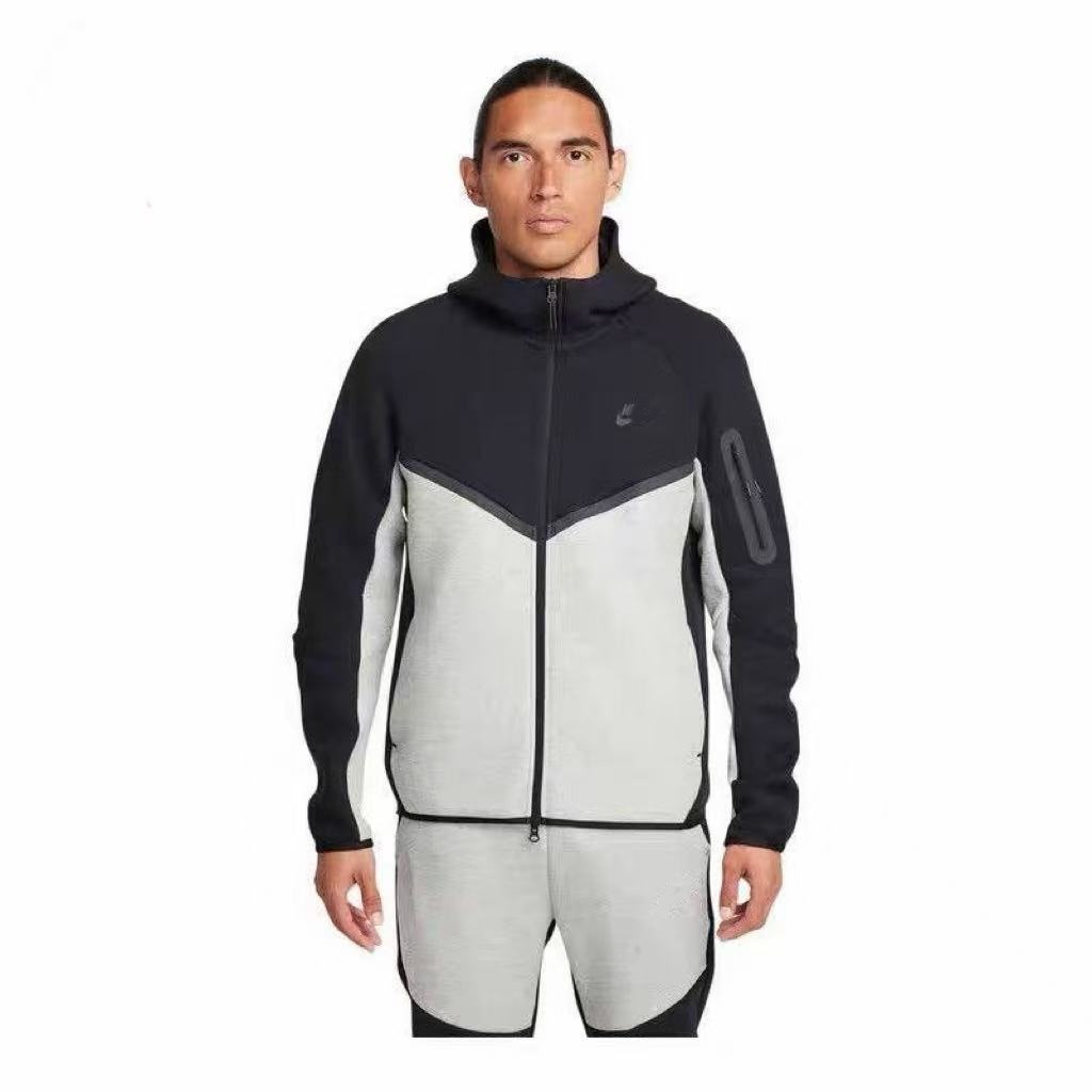 Spring Autumn men's knitted hooded jacket casual training running sports coats couple's jacket Men's clothing