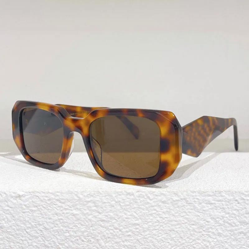 Nouvelle couleur Designer Lunettes de soleil de mode PR 17WS Hommes Femmes Rectangulaire Carré Transparent Lunettes de soleil Triangle Graphique