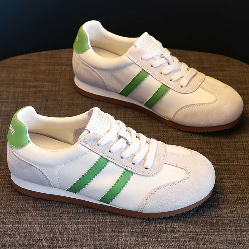 Genuine Leather White Sneakers German Training for Women New Flat Breathable Lightweight Casual Versatile Sports Board Shoes designer shoes Non-Slip