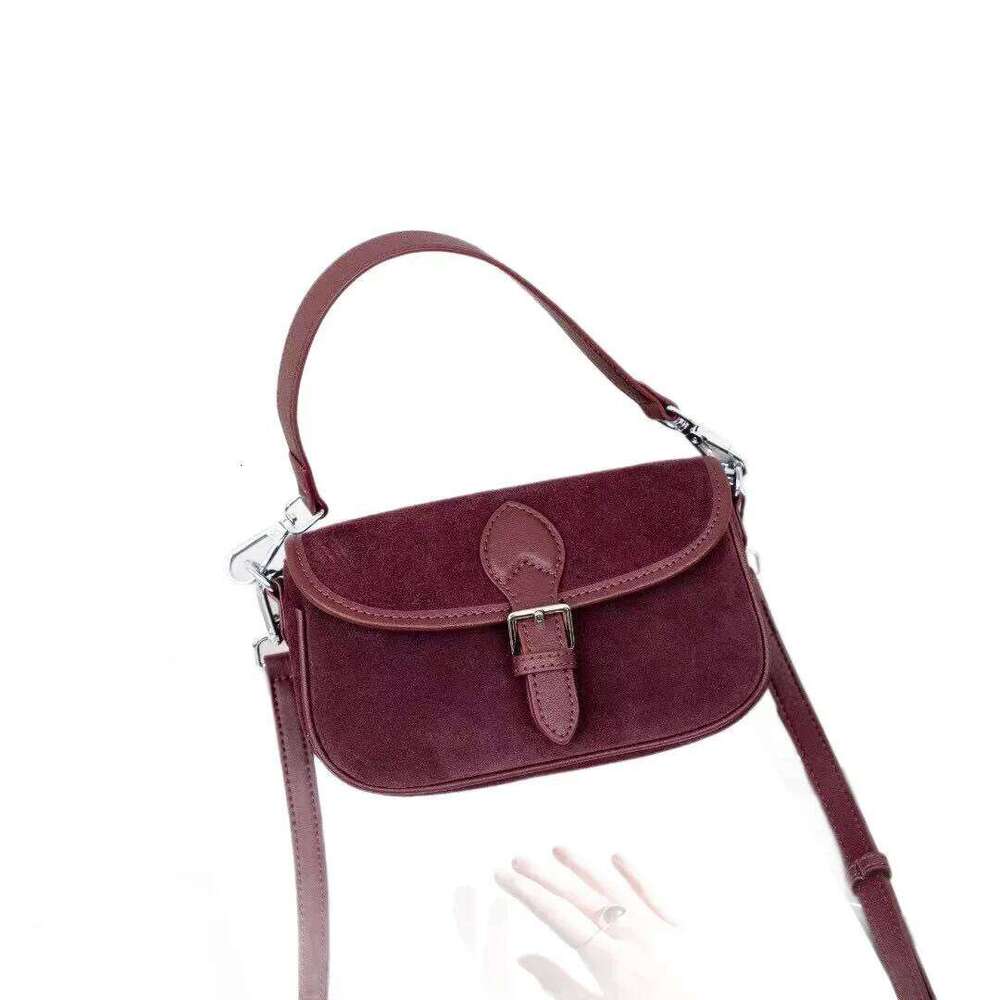 New Winter Spring All-Match Women Crossbody Small Real Suede Cow Leather Female Shoulder Bag Daily-Use Phone Purse St251211